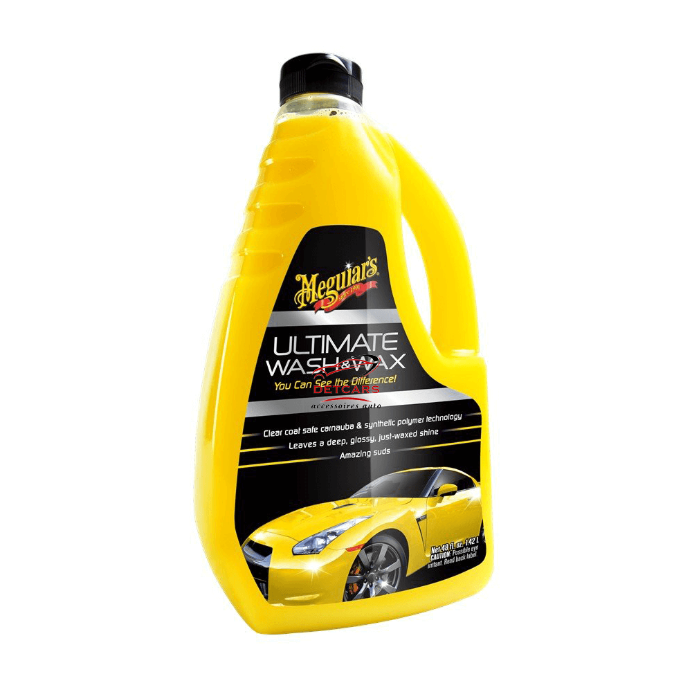 Shampooing Ultimate Meguiar's 470ml Parce qu’il contient un riche mélange de cires et de polymères, ce shampooing auto révolutionnaire permet de renforcer la protection et la brillance.