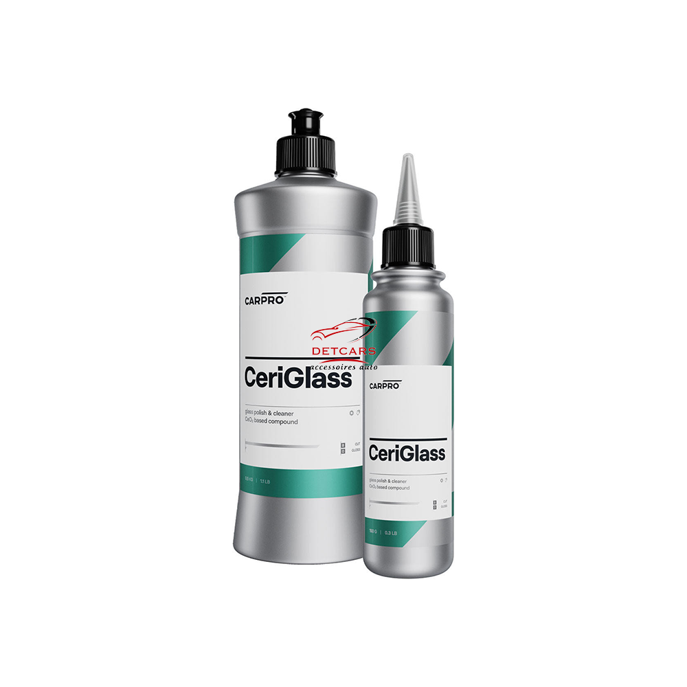Polish vitres CarPro CeriGlass à l'oxyde de cérium pour éliminer les rayures et l'oxydation du verre