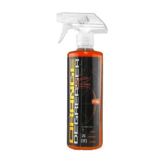 Le dégraissant Signature séries orange de chez Chemical-guys est un dégraissant multi surfaces . Permet de redonné aux surfaces traité leurs aspects d'origine . Le dégraissant chemical-guys est un mélange d'extraits d'agrumes puissants et d'hyper tensioactifs qui élimine facilement la graisse et l'huile de toute surface. La formule spéciale nettoie facilement l'huile moteur, le liquide de refroidissement, le fluide hydraulique ou le carburant diesel des moteurs.