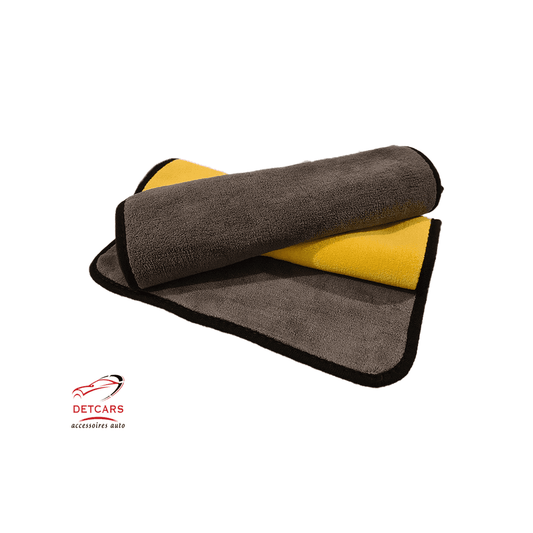 Pack de 2 microfibre de lavage et de séchage . Idéale pour le nettoyage intérieur de votre véhicule et peut servir pour l'extérieur . 800 GSM