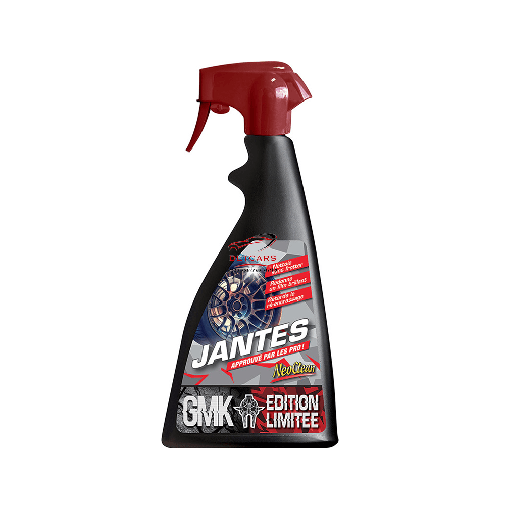 Le nettoyant jantes Neoclean est un nettoyant jantes non décontaminant .Il s’applique sur des jantes en alliage poli ou verni (aluminium, magnésium, inox et chrome) peintes ou chromées, pleines ou à rayons, en tôle ou en alliage, mais aussi les enjoliveurs.