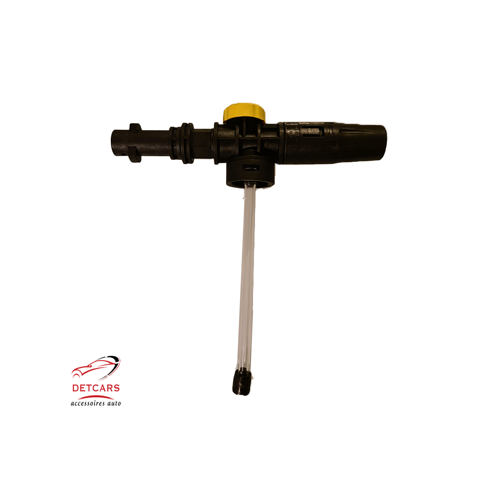 Canon à mousse pour karcher du model k2 au model k7 . Capacité 750ml . Idéale pour un bon prélavage de votre voiture . Grace à sa graduation allant jusqu'à 750ml , dosez votre mélange comme vous le souhaitez