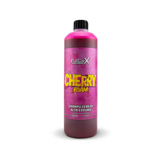 Le shampooing CHERRY FOAM est un produit hautement concentré et aux performances exceptionnelles pour un nettoyage en profondeur de la carrosserie des véhicules. Sa formule avancée génère une mousse rose compacte avec un effet visuel exceptionnel qui net