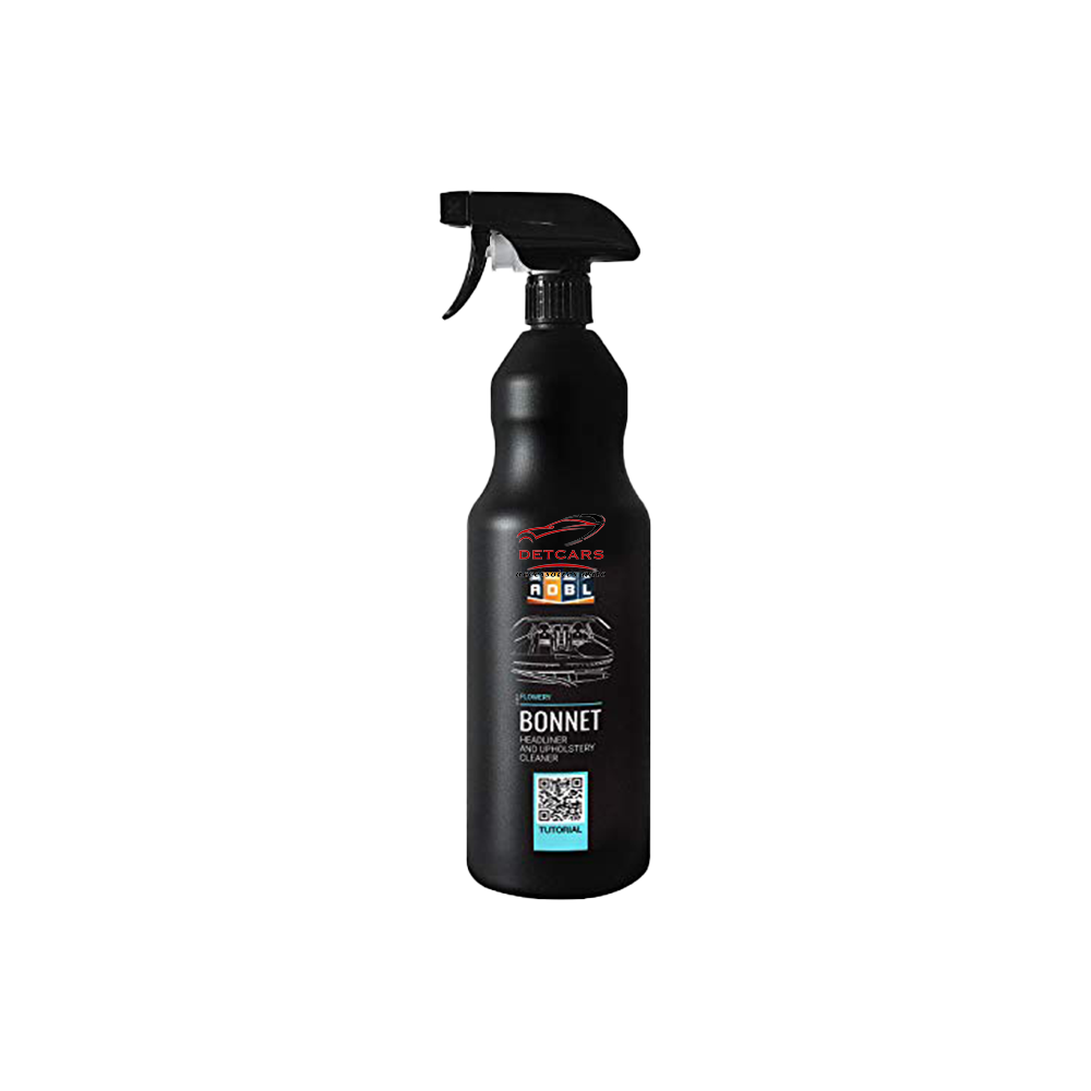 Bonnet de chez Adbl est un nettoyant alcantara , tissus et moquette idéal pour enlever toutes taches tenaces . Ne nécessite pas d'extracteur injecteur . Produit prêt à l'emploi . capacité 500ml ou 1L .