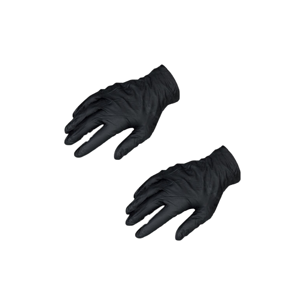 Black nitrile gloves (pair)