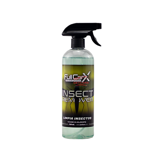 Le nettoyant insectes ( moustiques ) Renover de chez FullCarX dissout extrêmement rapidement les insectes déjà secs et sans frotter. Utile pour toutes les pièces en plastique, feuille et pare-brise de la voiture, offrant instantanément transparence et lu