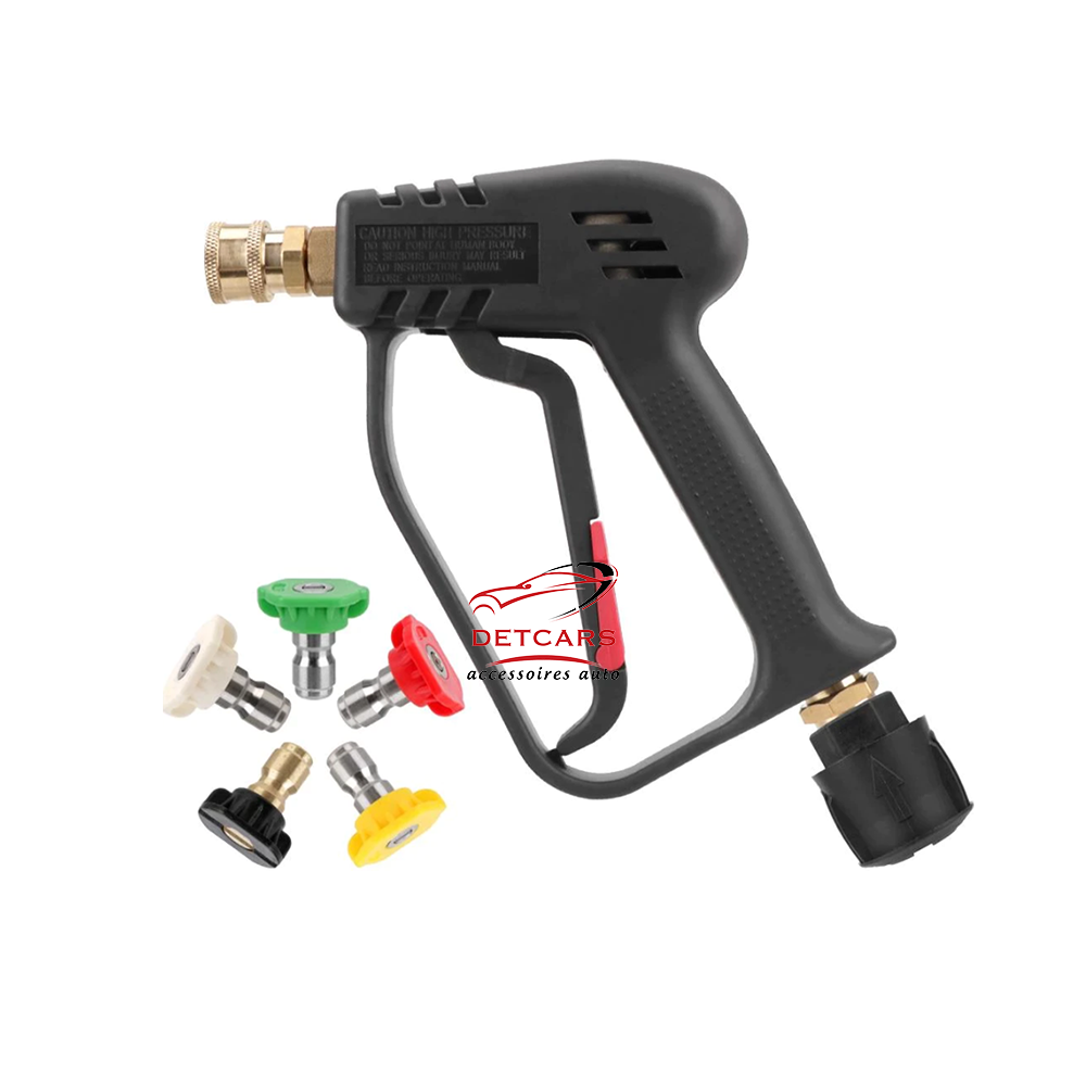 Pistolet pour nettoyeur haute pression adaptable sur tuyau de la marque karcher du model k2 à k7 . Très pratique et léger , il sera l'accessoire indispensable pour le lavage de votre véhicule