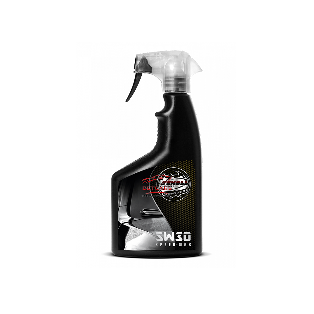 SW30 Speed-Wachs est un scellant rapide unique et innovant pour les peintures de véhicules bien entretenues ou comme neuves. Avec un minimum de temps, votre peinture est libérée des impuretés légères, de la poussière, des empreintes digitales, etc. et en même temps scellée de manière permanente.