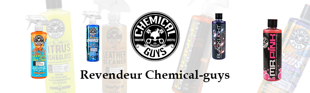 Chemical-guys est une marque proposant une large gamme de produits développée en Californie par des Detailers qui est destinée au particuliers et professionnels dans le domaine du détailing . 