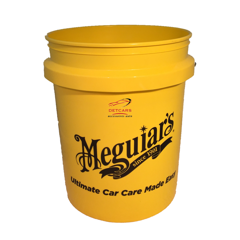 Seau Meguiar's idéal pour le lavage de votre voiture à la main . Matière plastique résistante à l'eau et aux chocs ainsi qu'au produits chimiques .