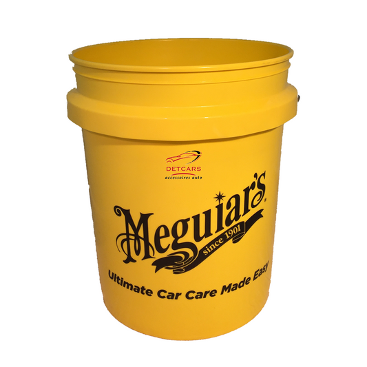 Seau Meguiar's idéal pour le lavage de votre voiture à la main . Matière plastique résistante à l'eau et aux chocs ainsi qu'au produits chimiques .