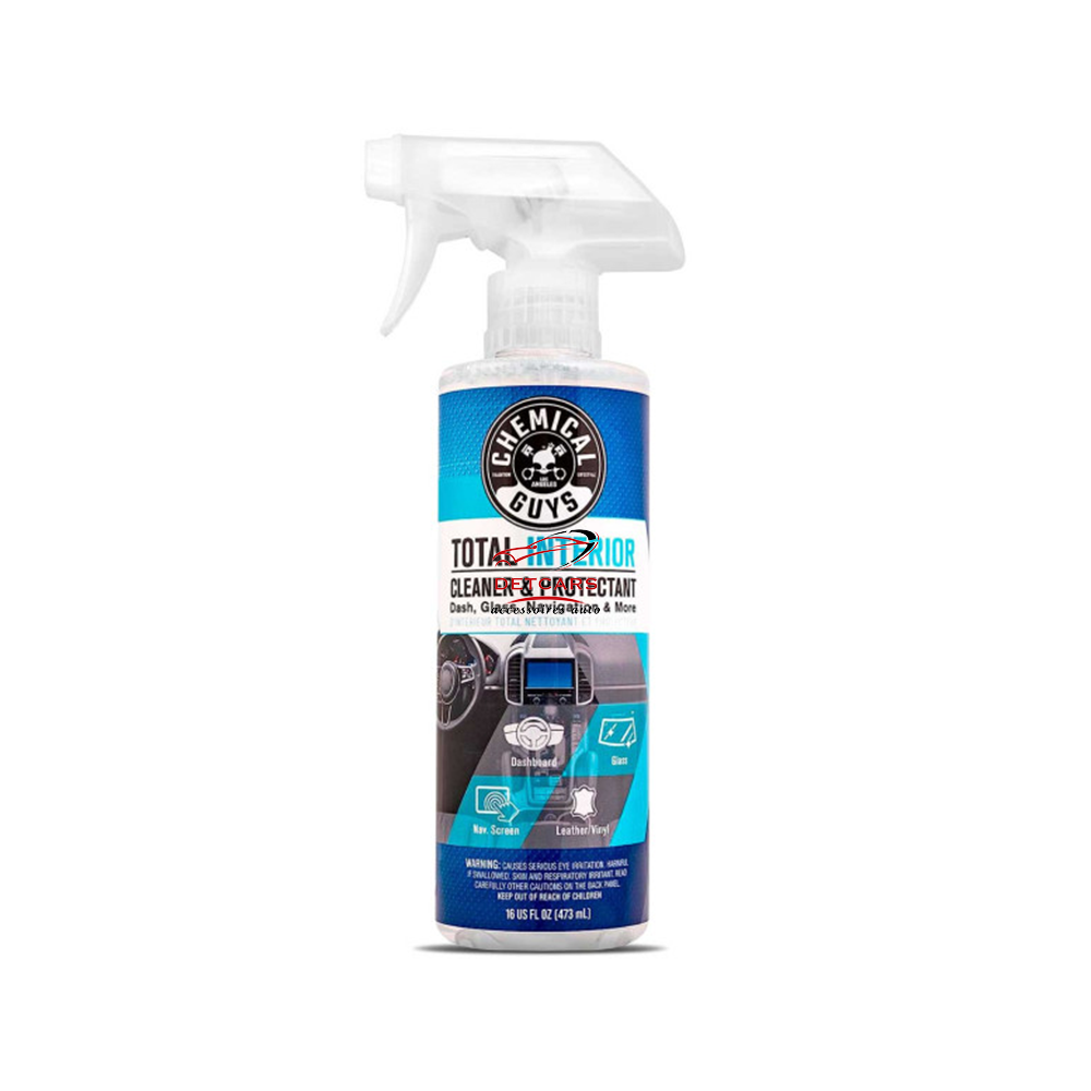 Le Total Interior Cleaner &amp; Protectant de Chemical Guys est un nettoyant et protecteur intérieur polyvalent conçu pour nettoyer, rafraîchir et protéger les différentes surfaces de l’habitacle.