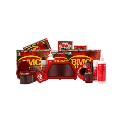 Nous vous proposons sur commande des filtres à air BMC pour toutes marques de véhicule et tous les modèles .  Contactez nous par mail ou téléphone pour toutes demandes ou devis pour votre filtre à air sport .    Les avantages :   - Gain de performance et 