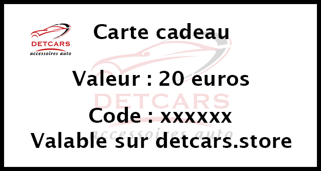 Carte-cadeau Detcars.store