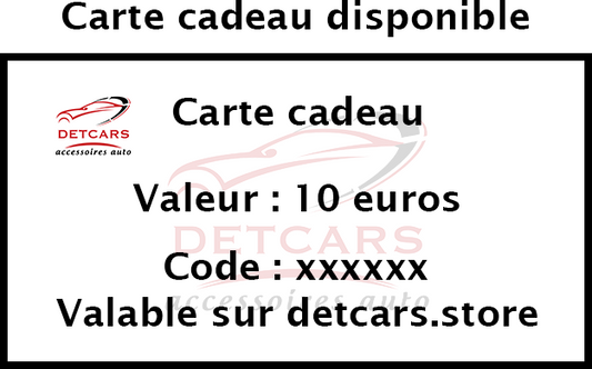 Carte-cadeau Detcars.store