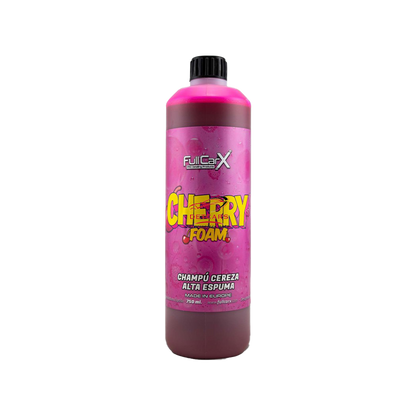 Le shampooing CHERRY FOAM est un produit hautement concentré et aux performances exceptionnelles pour un nettoyage en profondeur de la carrosserie des véhicules.  Sa formule avancée génère une mousse rose compacte avec un effet visuel exceptionnel qui net