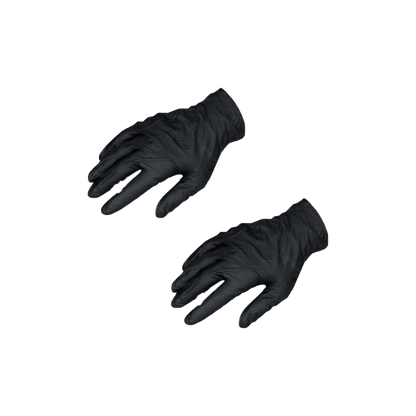 Gants en nitrile noir ( la paire )