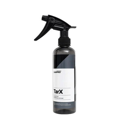 CARPRO TarX est un nettoyant professionnel pour goudron, adhésif ainsi qu'un dégraissant qui tire sa force des solvants extraits des écorces d'orange.  Ce nettoyant incroyablement polyvalent peut être utilisé comme dégraissant, enlèvement de goudron et d'